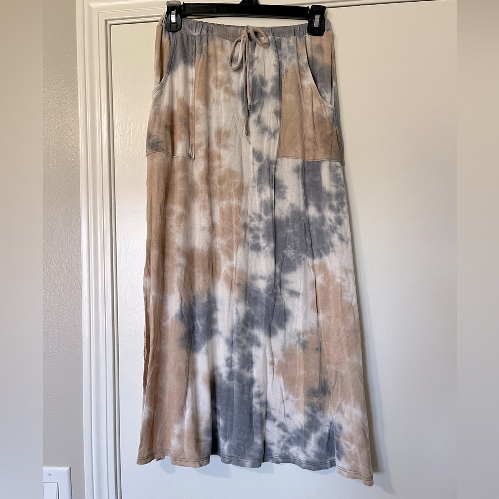 ♥️SALE! ESPRESSO TYE DYE MAXI SKIRT